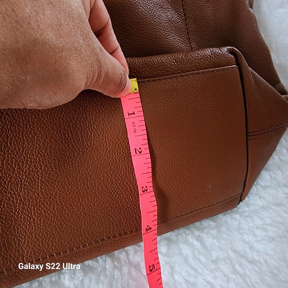 Fossil Keely crossbody tote bag in brown Leather Adjustable Strap - Picture 15 of 16